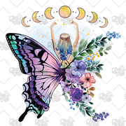 Butterfly Moon Phase Decal LYVD_143